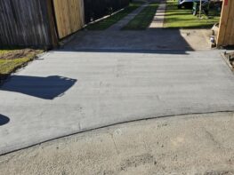 Driveway Concrete finished